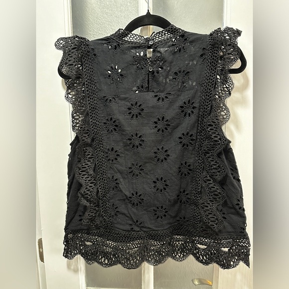 Vici Black Lace Detail Top - Picture 6 of 8